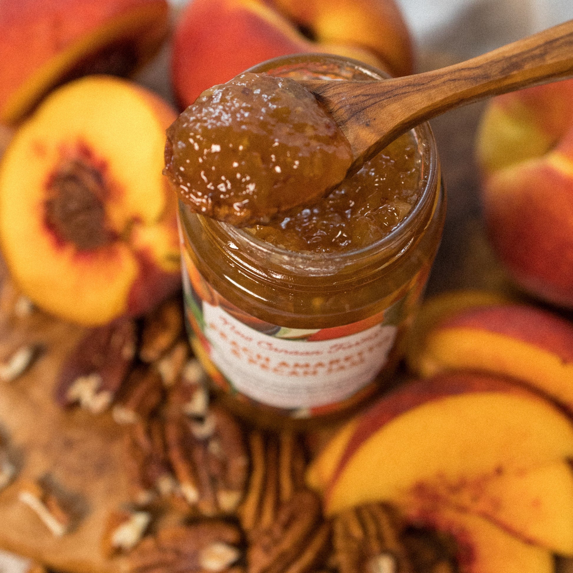 Peach Amaretto Pecan Jam